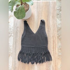Club Monaco Black Italian Yarn Sweater Tank 🖤